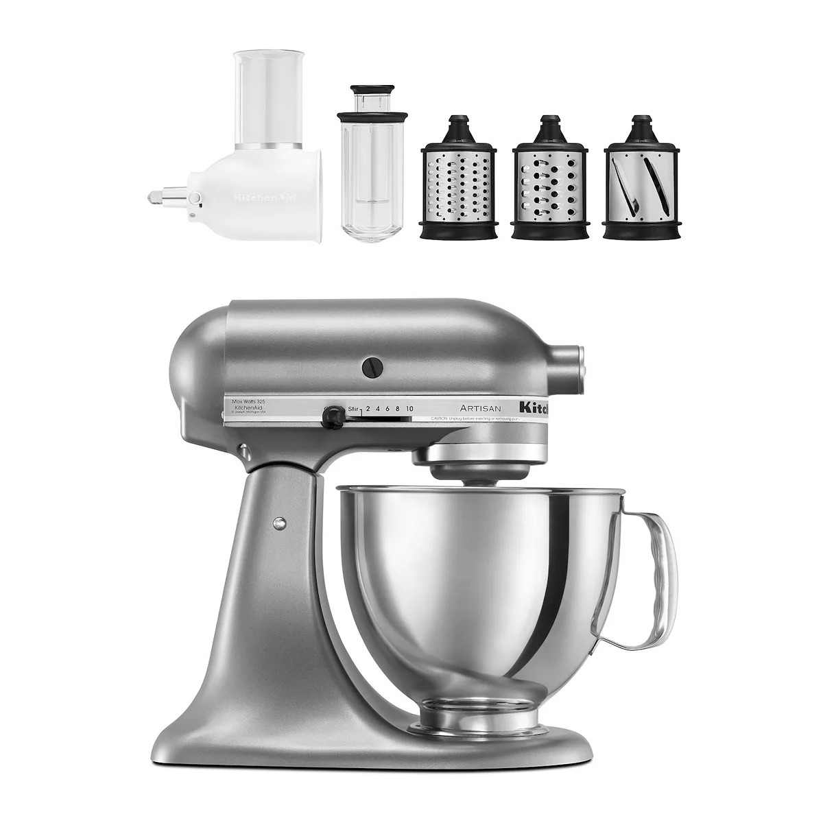 KitchenAid® KSM150FB Artisan Series 5-Quart Tilt-Head Stand Mixer with Fresh Prep Slicer/Shredde... | Kohl's