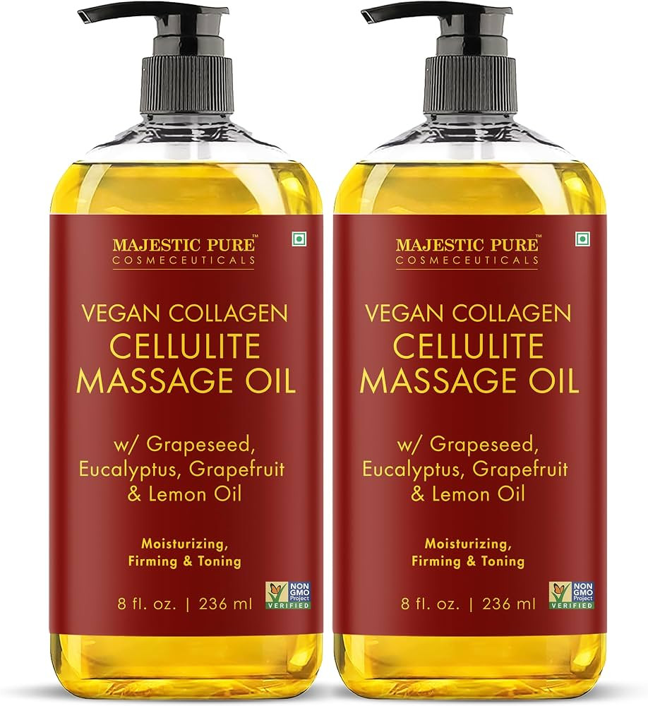 Majestic Pure Cellulite Massage Oil for Massage Therapy- Refreshing and Relaxing- Natural Oils wi... | Amazon (US)