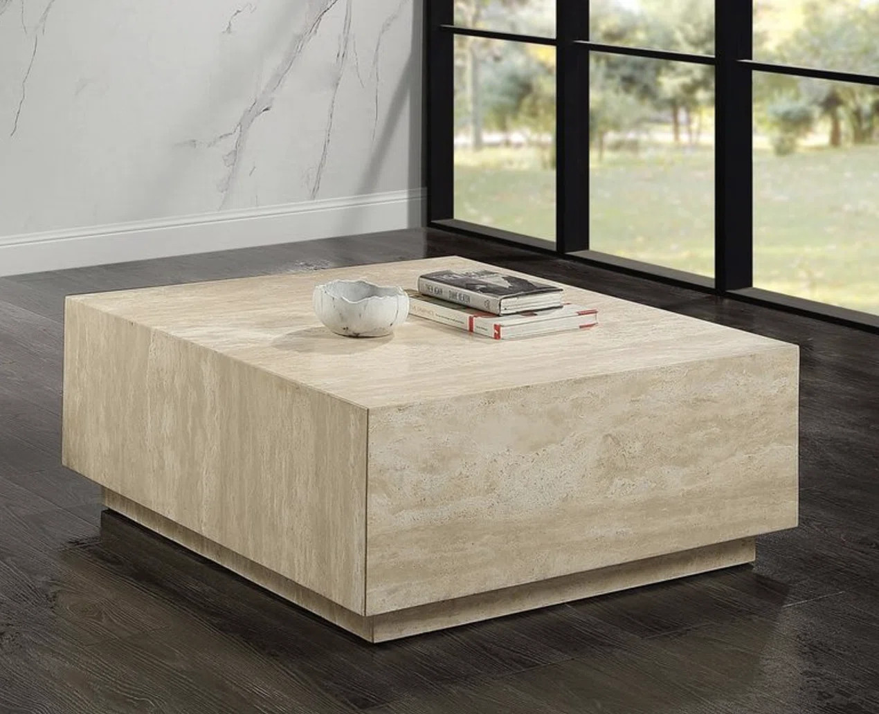 Exquisite Travertine Coffee Table for Stylish Living Spaces | Wayfair North America