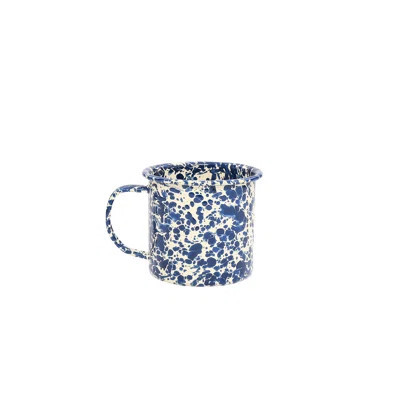 Crow Canyon Enamelware Splatter 16 oz Mugs, Grey | Perigold