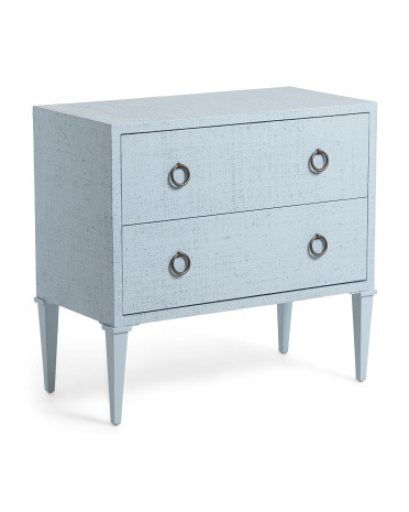 32x30.5 Woven Raffia Chest | TJ Maxx