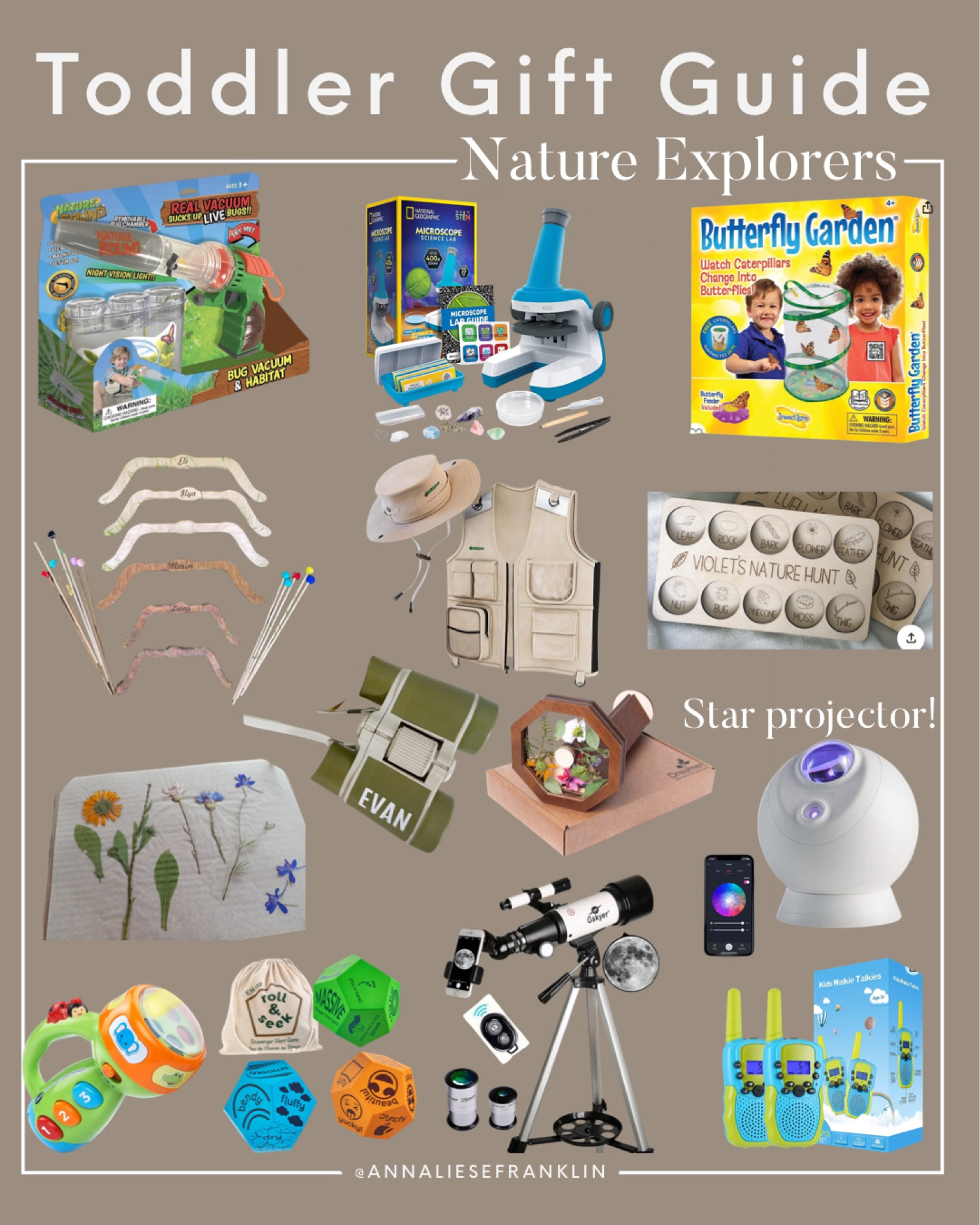 Toddler gifts • gifts for a 2 year old • nature toys • educational toys • educational toys • Christmas gift ideas • personalized gifts for kids • outdoor toys • STEAM toys • Toddler Gift Guide • gifts for a 3 year old • gifts for a 4 year old •

#LTKGiftGuide #LTKHoliday #LTKkids