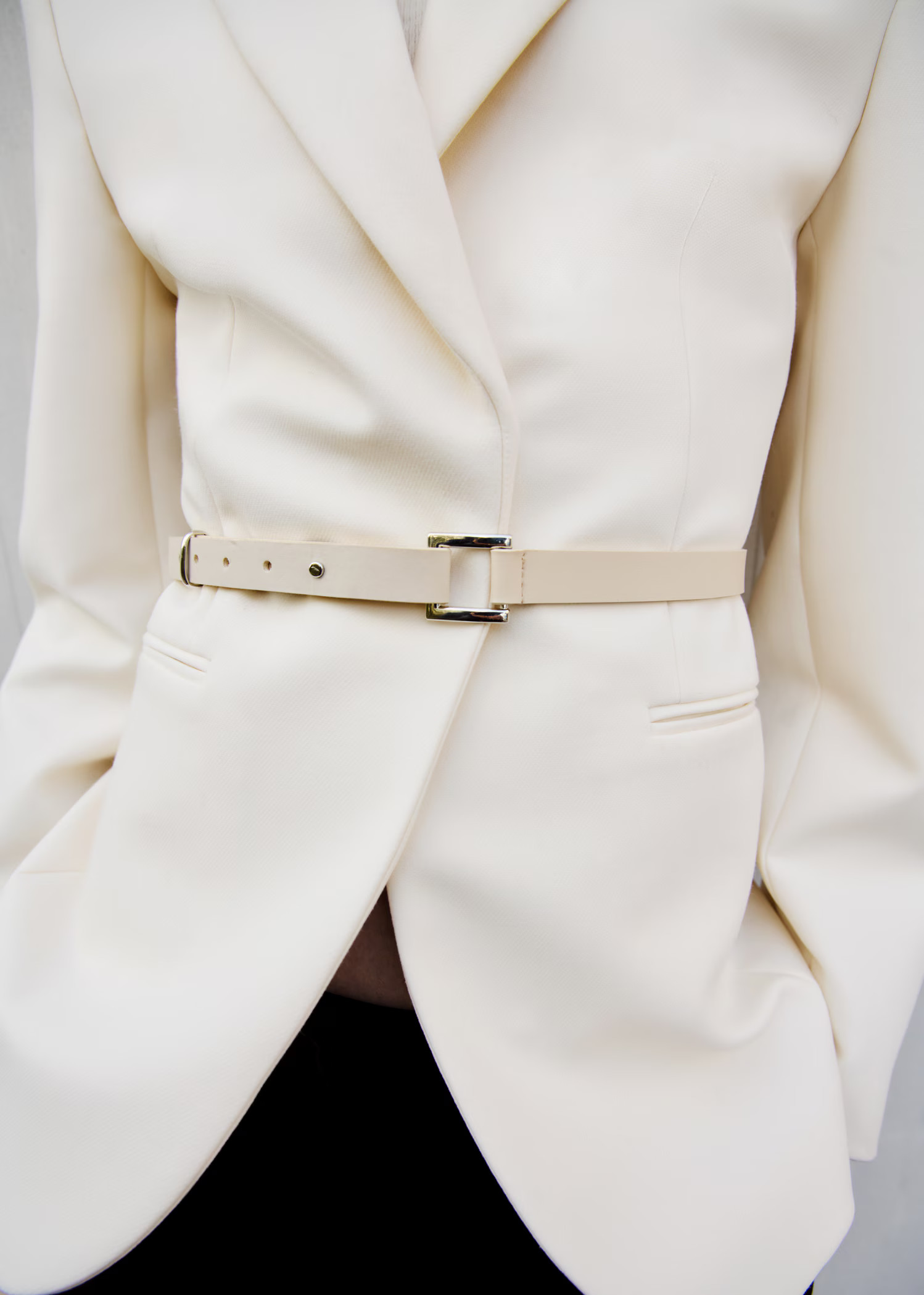 Belt structured blazer - Women | MANGO USA | Mango (US/MX/AU)