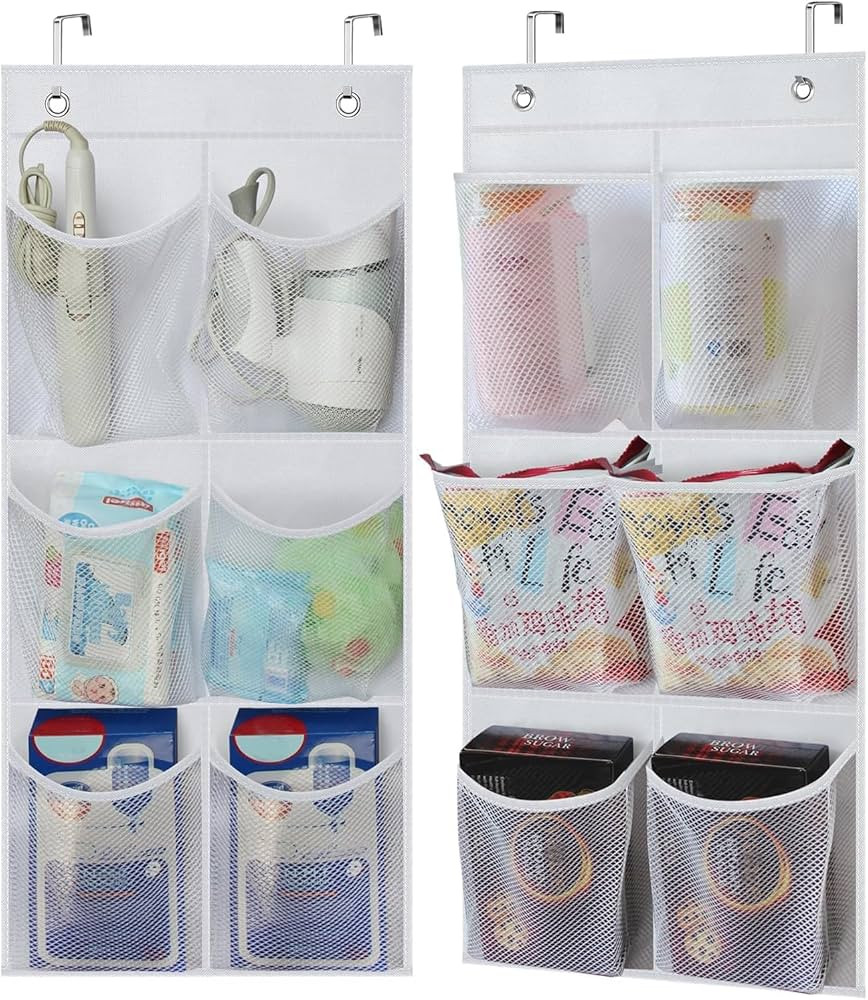 KIMBORA 2 Packs Narrow Over the Door/Wall Shoe Organizer Cruise, Small Hanging Shoe Rack for Clos... | Amazon (US)