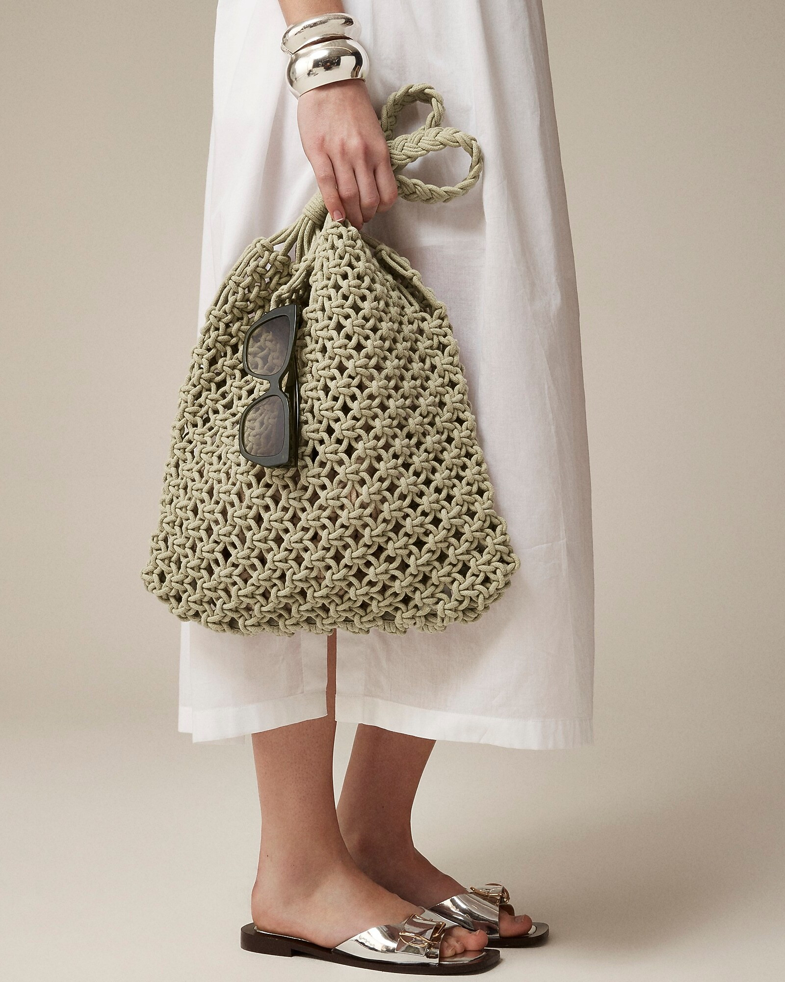 Cadiz hand-knotted rope tote | J. Crew US