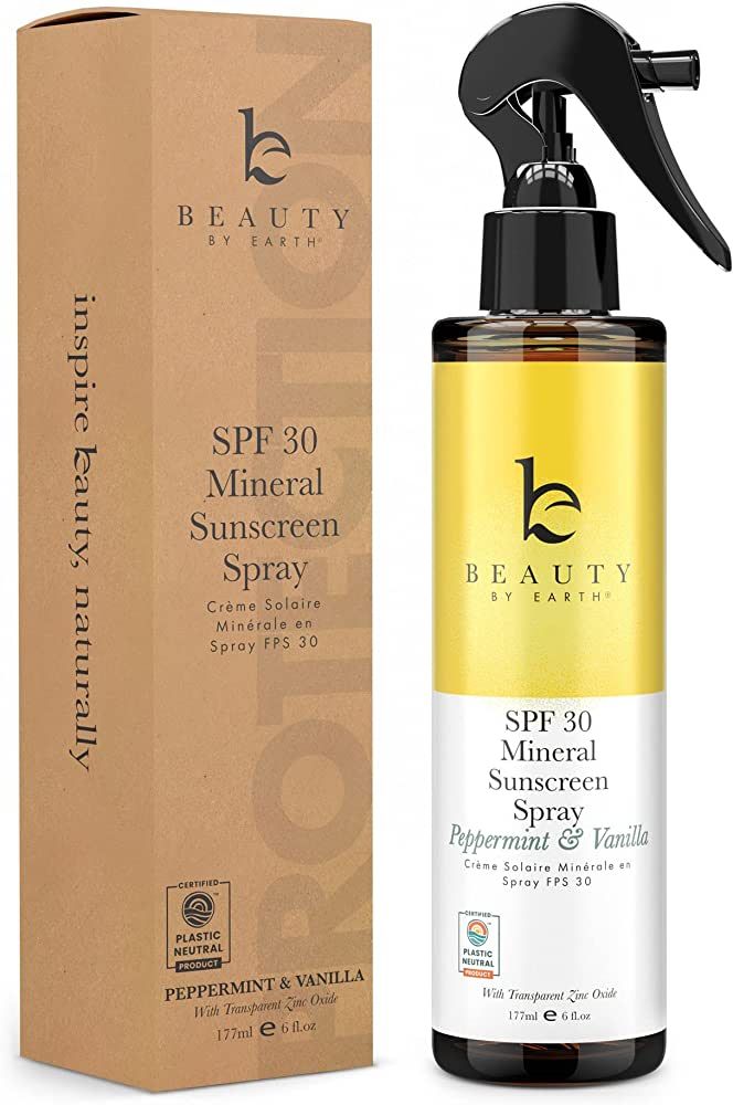 SPF 30 Mineral Sunscreen Spray - Reef Safe Spray Sunscreen for Sensitive Skin for Kids Sunscreen ... | Amazon (US)