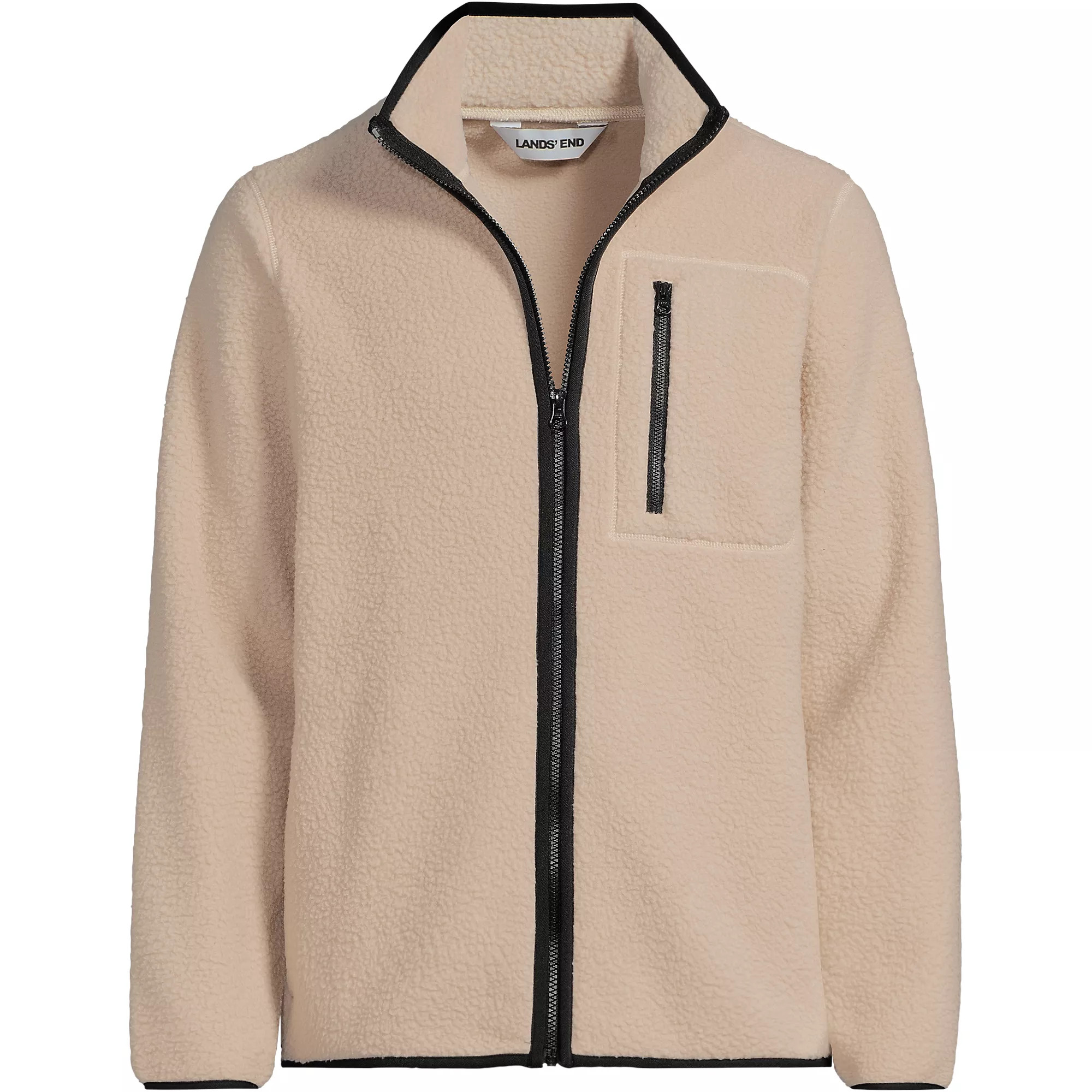 Men's Full Zip Sherpa Fleece Jacket | Lands' End (US)