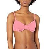 Bikini Lab Junior's Over The Shoulder Underwire Bra Bikini Swimsuit Top, pop Pink, M | Amazon (US)