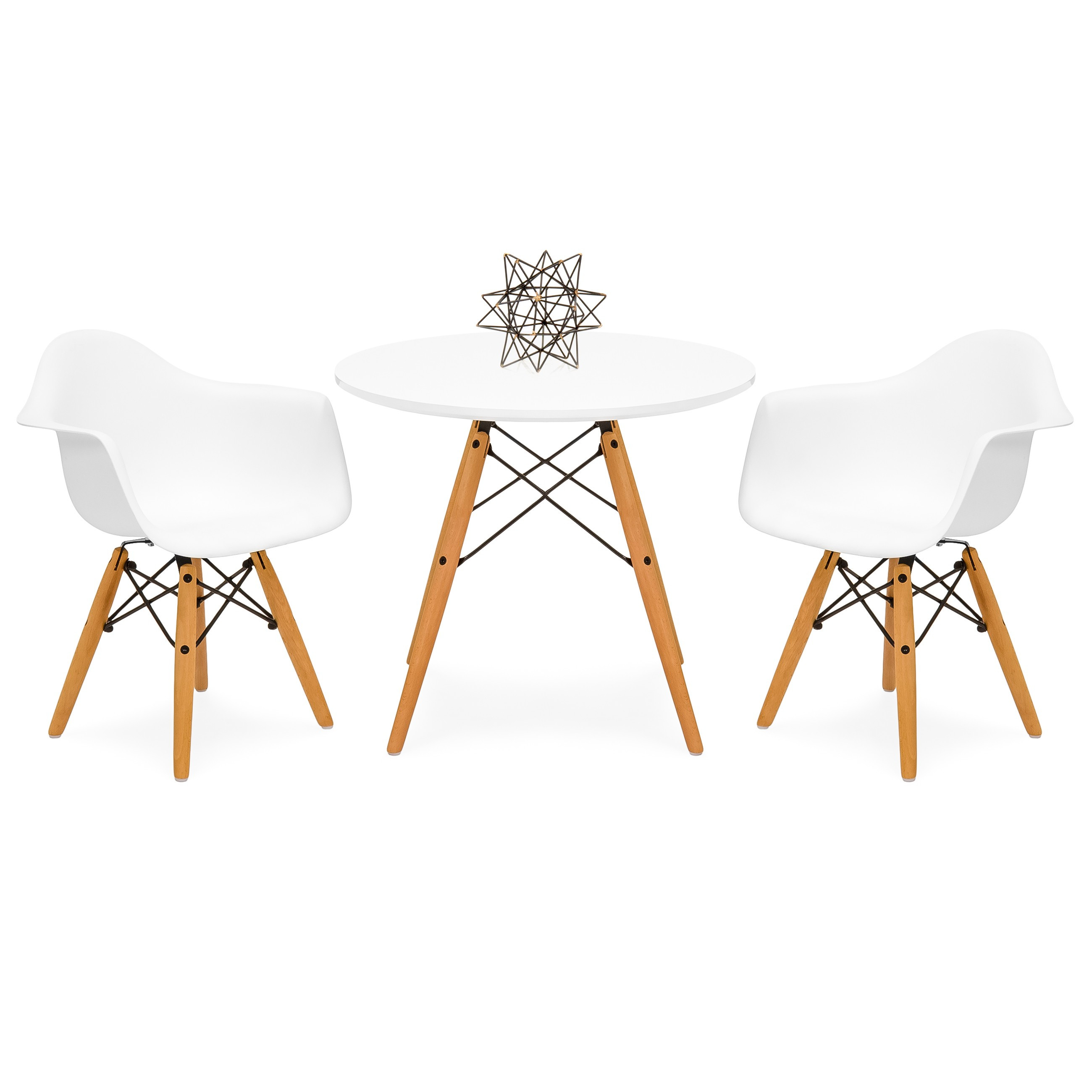 Best Choice Products Kids Modern Mini Multifunctional Round Table Set for Bedroom, Playroom w/ 2 Cha | Best Choice Products 