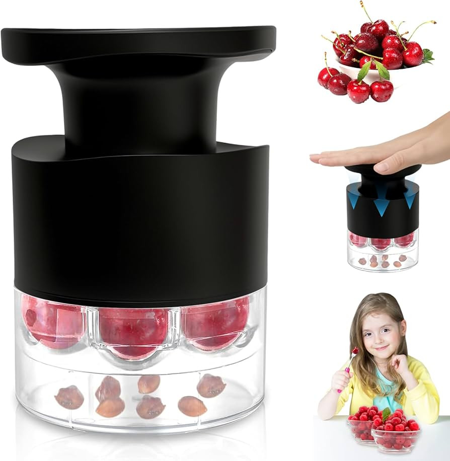 Cherry Pitter Multiple, Quick Release Multi Cherries Stoner Pitter 7-in-1, Push Button Cherr'y Co... | Amazon (US)