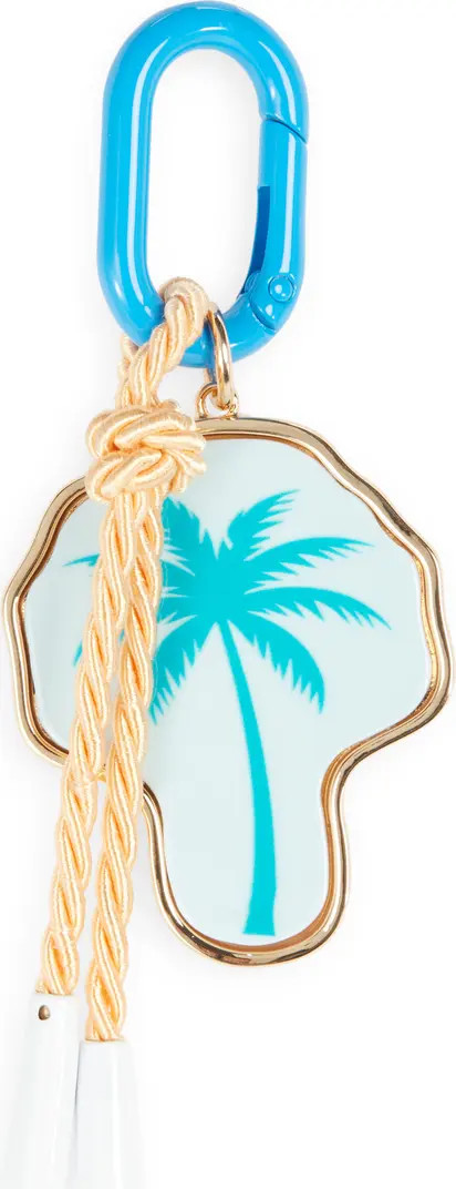 Leith Painted Palm Tree Carabiner Clip Bag Charm | Nordstromrack | Nordstrom Rack