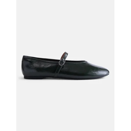 No Boundaries Women's Crinkle Mary Jane Flats | Walmart (US)