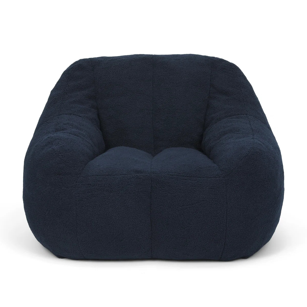 Soft Teddy Fabric Tufted Memory Sponge Foam Filled Bean Bag Chair | Wayfair North America