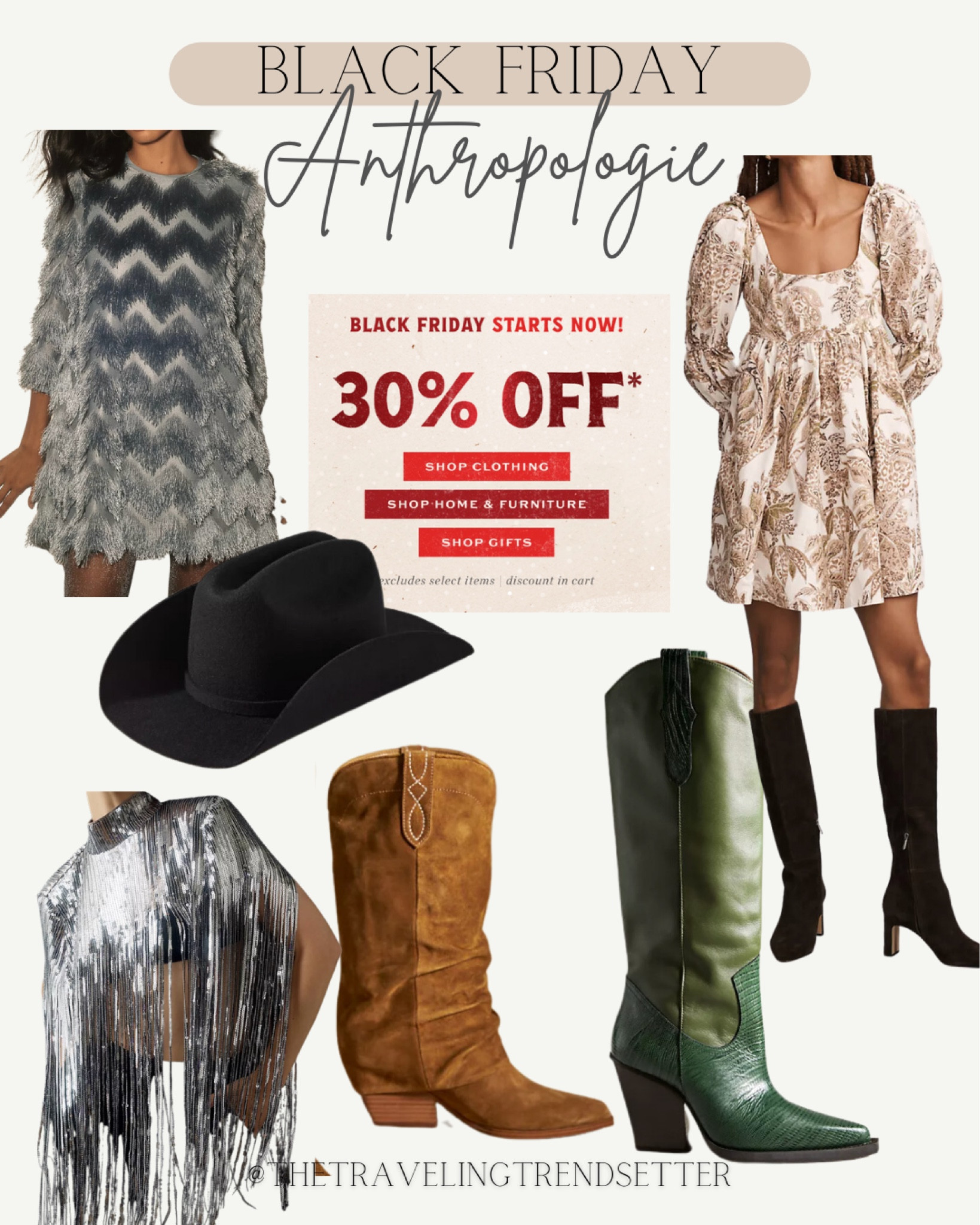 Like Friday, anthropologies sell, gift, guide, gift, idea, western fashion, cowgirl, boots, hat, dresses, holiday dress

#LTKGiftGuide #LTKSeasonal #LTKCyberWeek