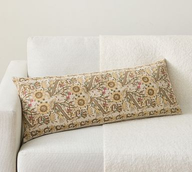 Venice Embroidered Filled Lumbar Pillow | Pottery Barn (US)