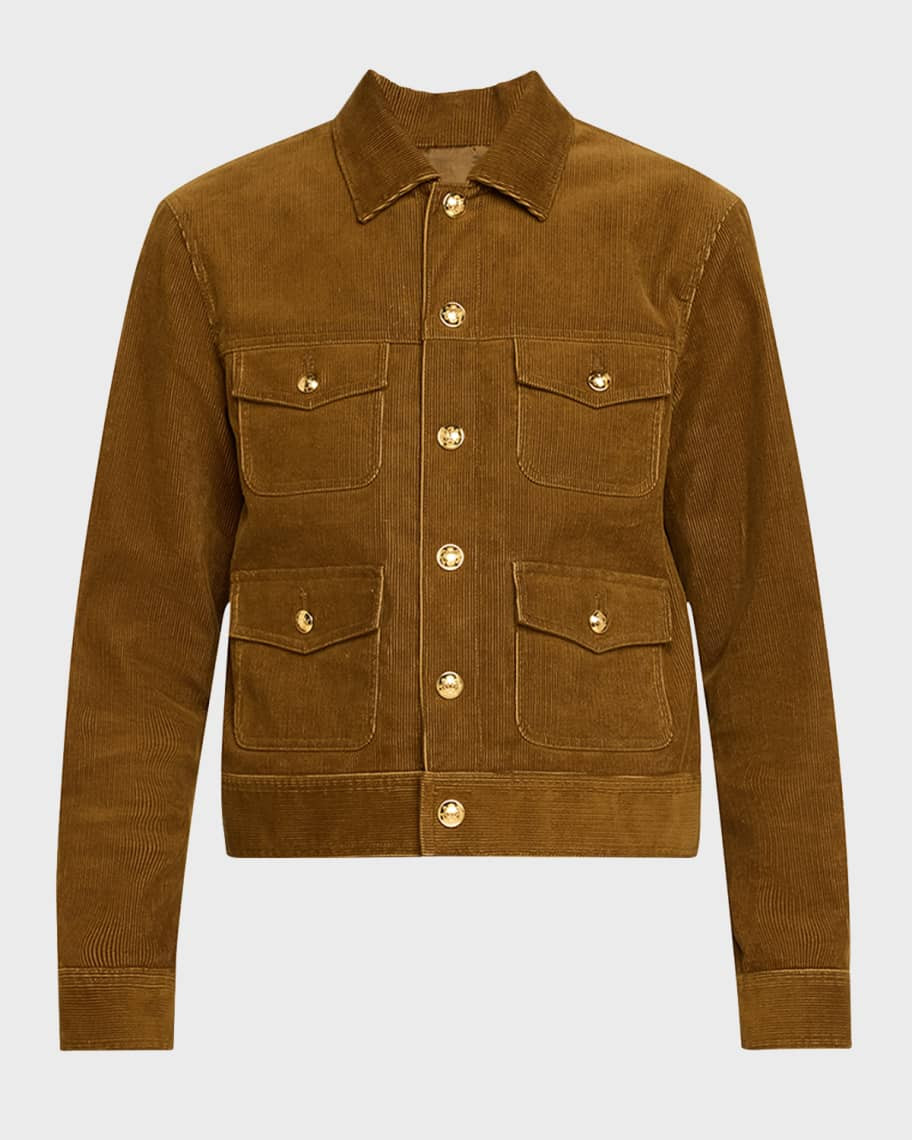 Nili Lotan Lizeth Corduroy Utility Jacket | Neiman Marcus