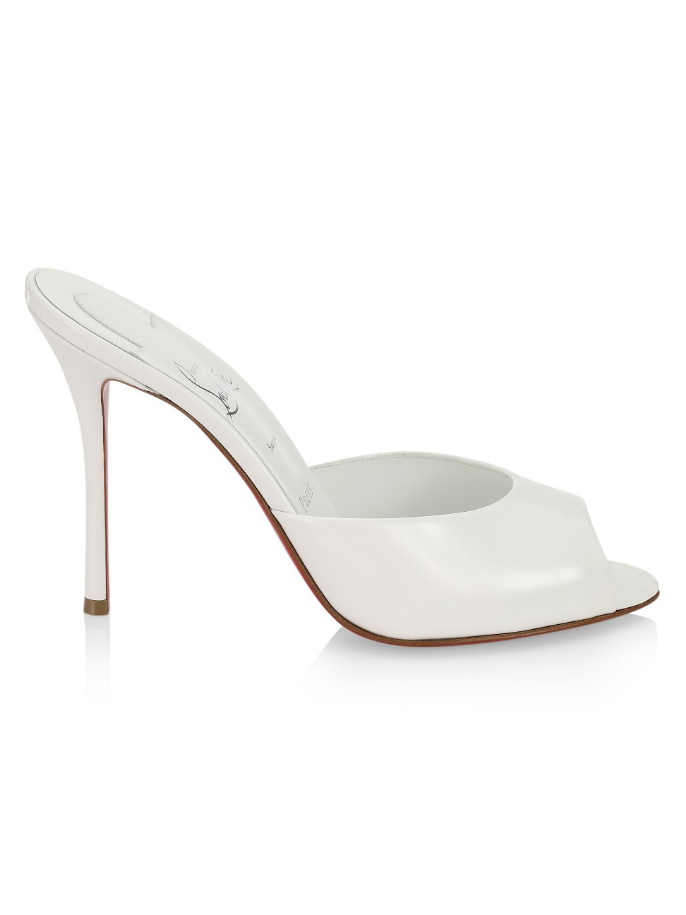 Women's Me Dolly 100MM Patent Leather Mules - Bianco - Size 11 | Saks Fifth Avenue