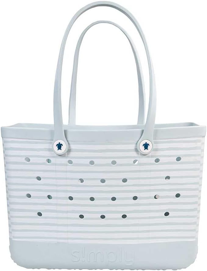 Simply Southern, Large Tote Bag BLUE STRIPE NS | Amazon (US)