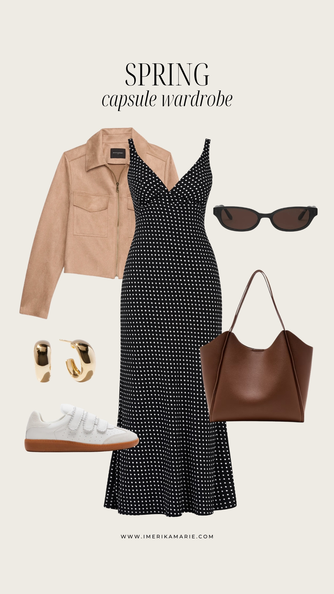 Spring Capsule Wardrobe Outfit

Simple, versatile pieces you can mix and match all season — polka dot dress, suede jacket, and white sneakers. Easy staples that work for everything from running errands to coffee dates. 

 

#LTKootd #LTKSeasonal