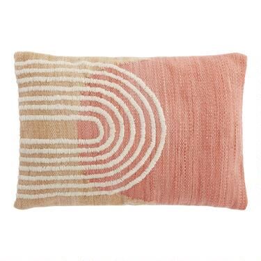 Arch Woven Indoor Outdoor Lumbar Pillow | World Market