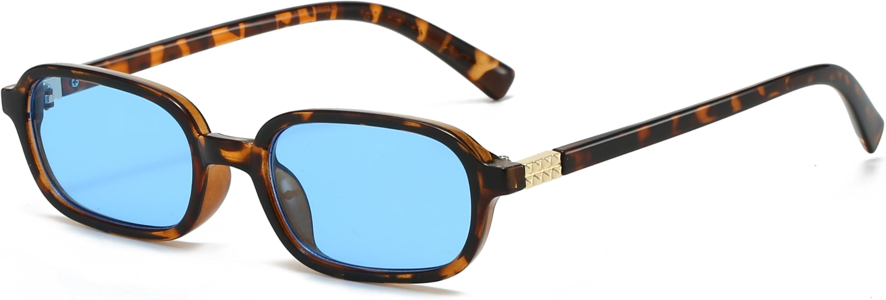 Vintage Trendy Retro 90s Rectangular Sunglasses for Women Rectangle Small Square Frame Cute Skinn... | Amazon (US)