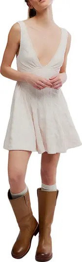 Free People Can't Help It Eyelet Embroidered Minidress | Nordstrom | Nordstrom