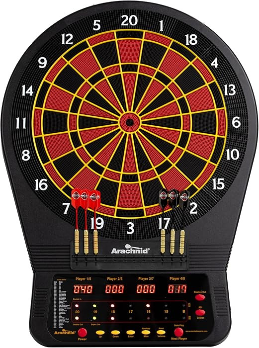 Arachnid Cricket Pro 650 Tournament-Quality Electronic Dartboard with Micro-Thin Segment Dividers... | Amazon (US)