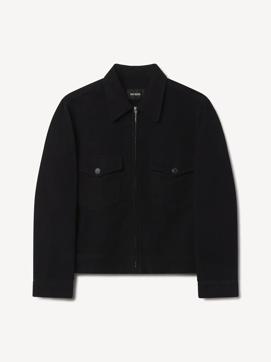 Black Italian Doeskin Station Jacket - Buck Mason- Modern American Classics | Buck Mason