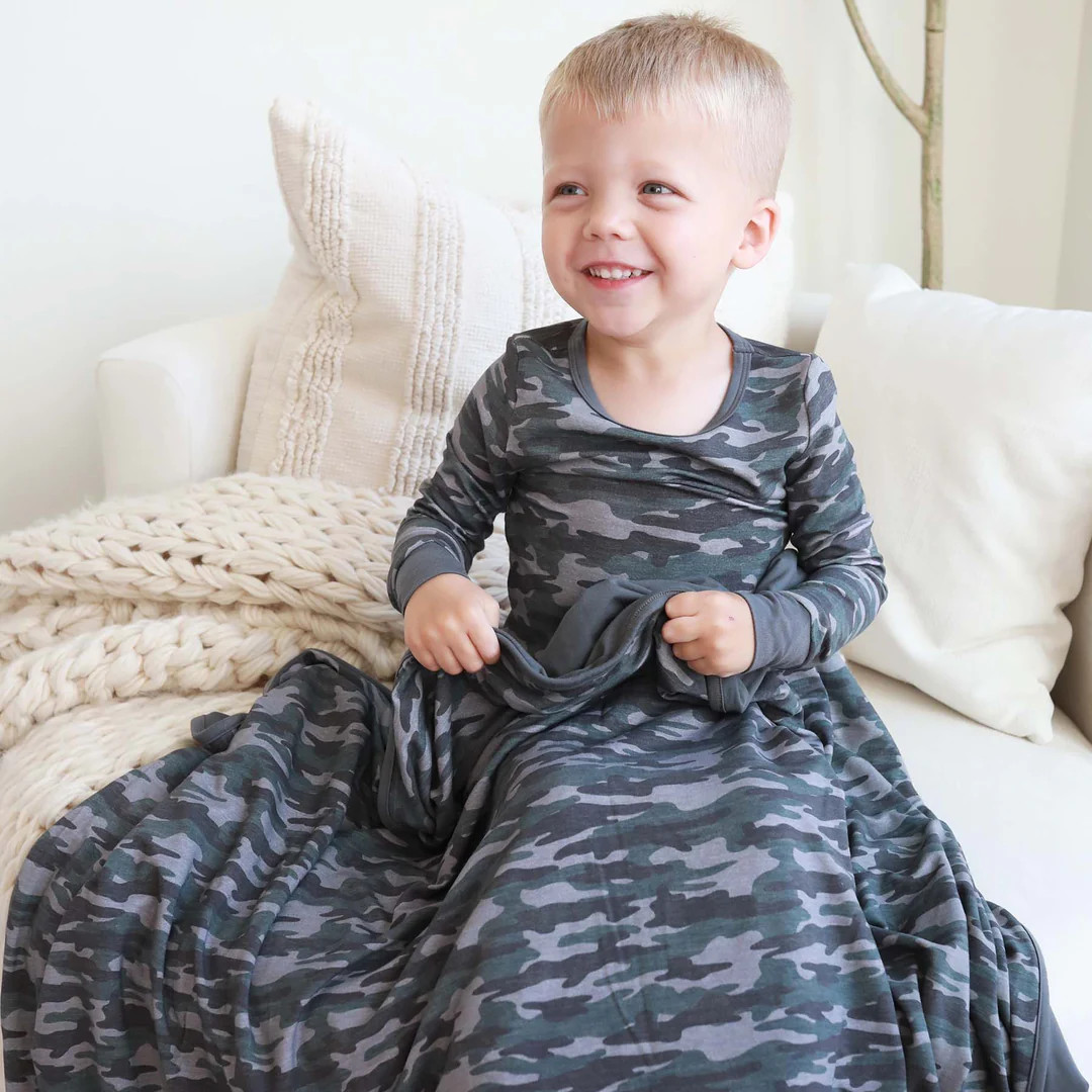 Camo Crew Two Piece Pajama Set | Caden Lane
