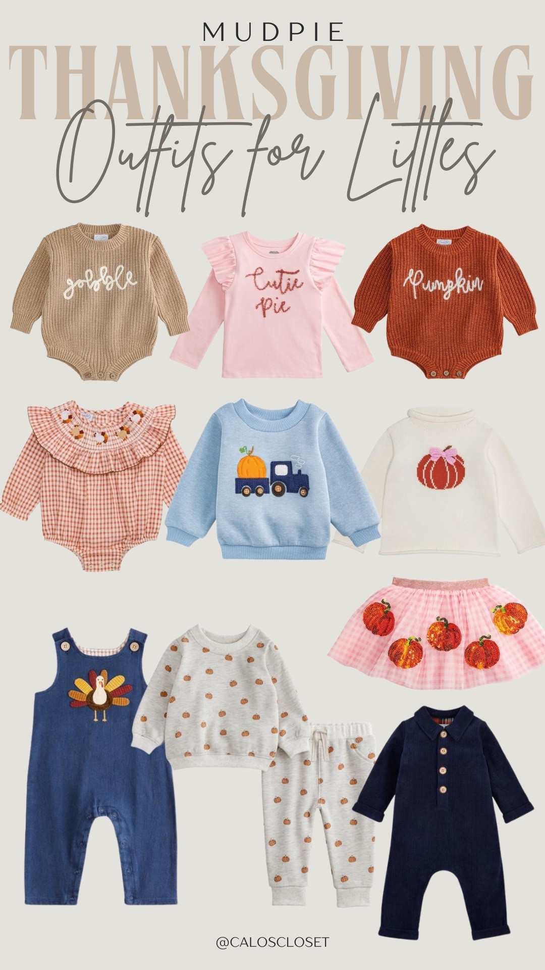 The cutest Thanksgiving Day outfits for your little turkey! 🦃 Grab them now so you can get them in time for the holiday! 

#LTKKids #LTKHoliday #LTKSeasonal