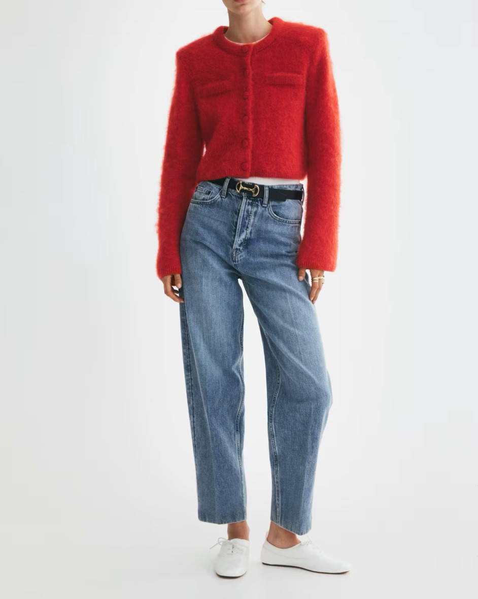 Red mohair cardigan

#LTKSeasonal