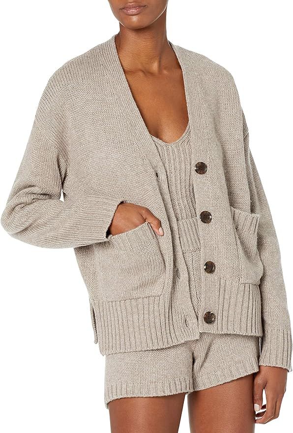 The Drop Women's Brigitte Chunky Button Front Pocket Ribbed Cardigan | Amazon (UK)