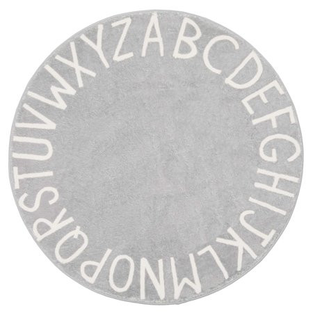Topotdor Round Kids Play Rug Alphabet Nursery Area Rug Extra Large Soft Crawling Play Mat for Childr | Walmart (US)