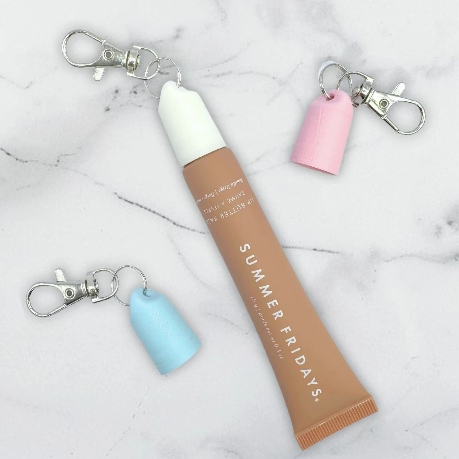 Summer Fridays Keychain Cap for Summer Fridays Key Chain Cap Holder Lip Balm Cap Keychain Gift fo... | Etsy (US)