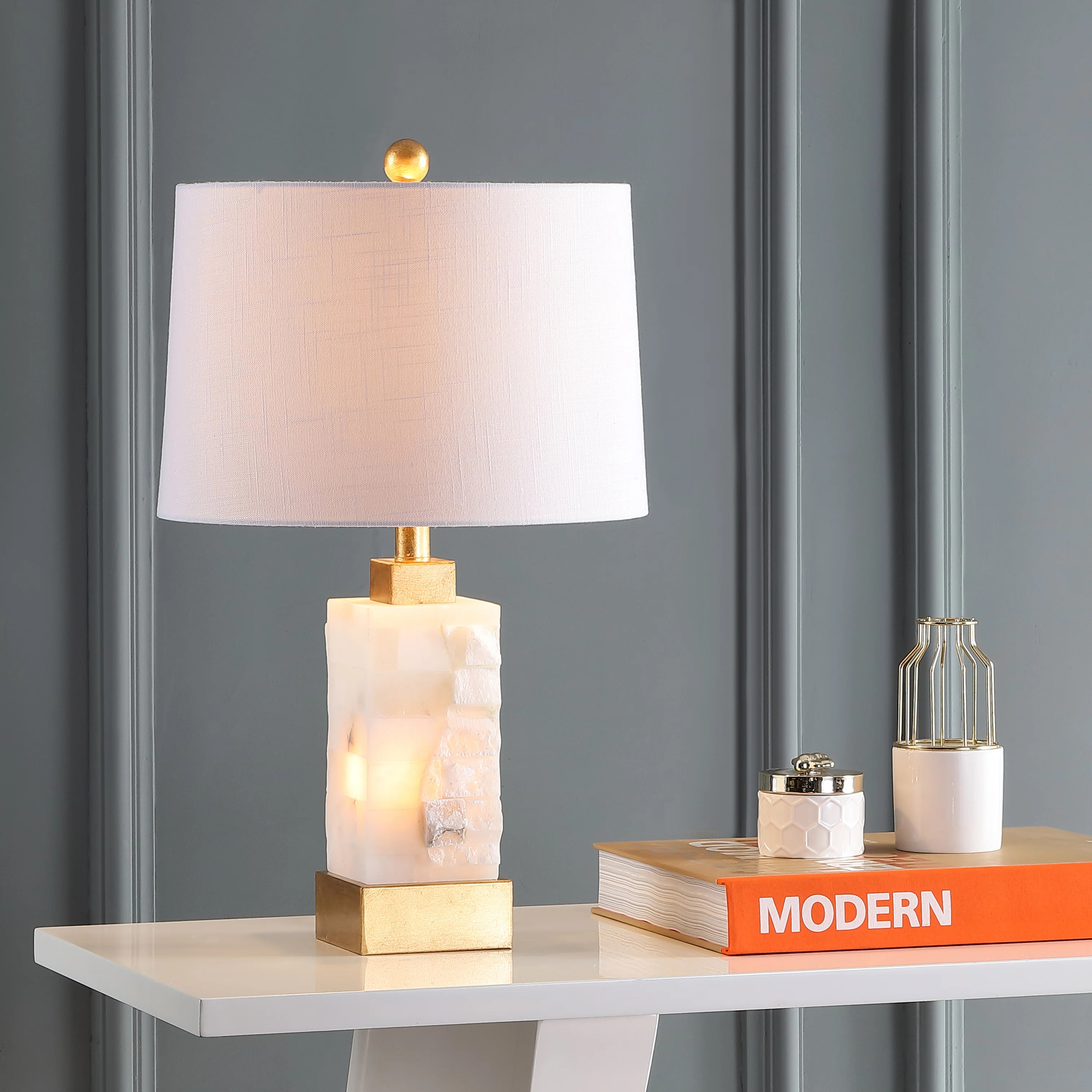 Prospe Alabaster 23" Table Lamp | Wayfair North America