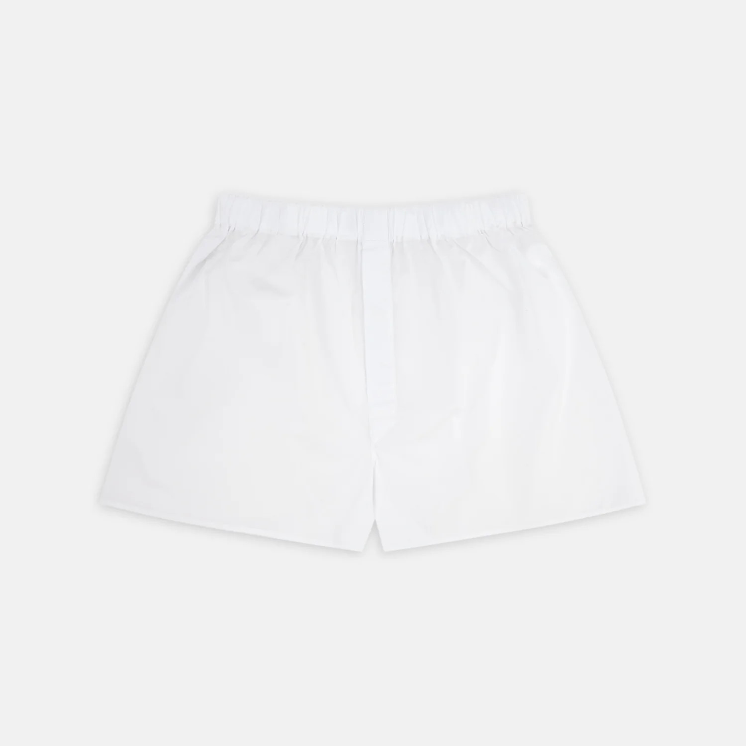 White Two-Fold 200 Cotton Boxer Shorts | Turnbull & Asser