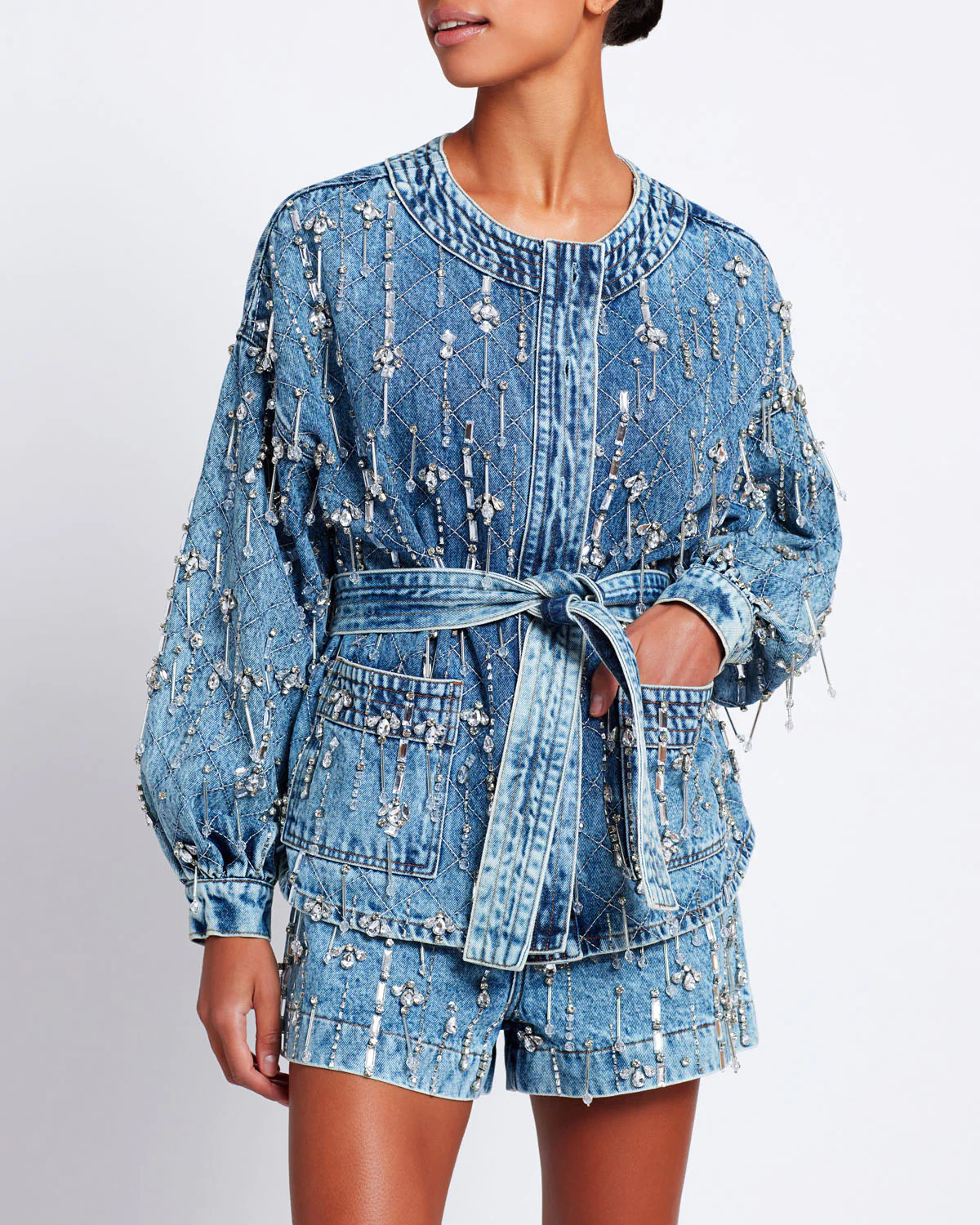 Rhinestone Beaded Jacket | PatBO