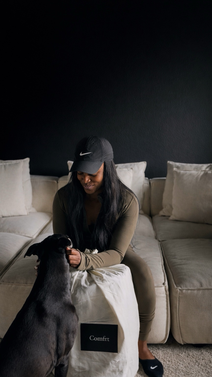 Prioritizing my mental health starts at home 🤍 This 20 lb hand-knitted weighted blanket from @comfrt  has officially upgraded my wind-down routine. Minimal, modern, and made for sinking in + slowing down. #Wellness #mentalhealth #homedecor #blanket

#LTKHome #LTKmorningroutine #LTKdayinmylife #LTKHome