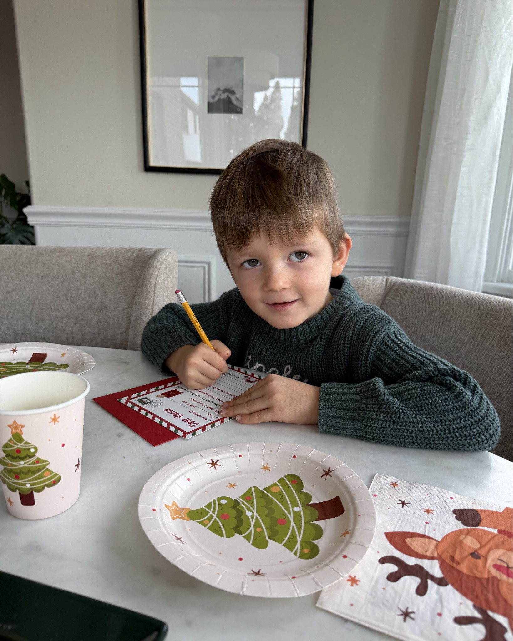 Writing letters to Santa with the kids & traditional snowman waffle breakfast! 

#LTKHoliday #LTKKids #LTKGiftGuide