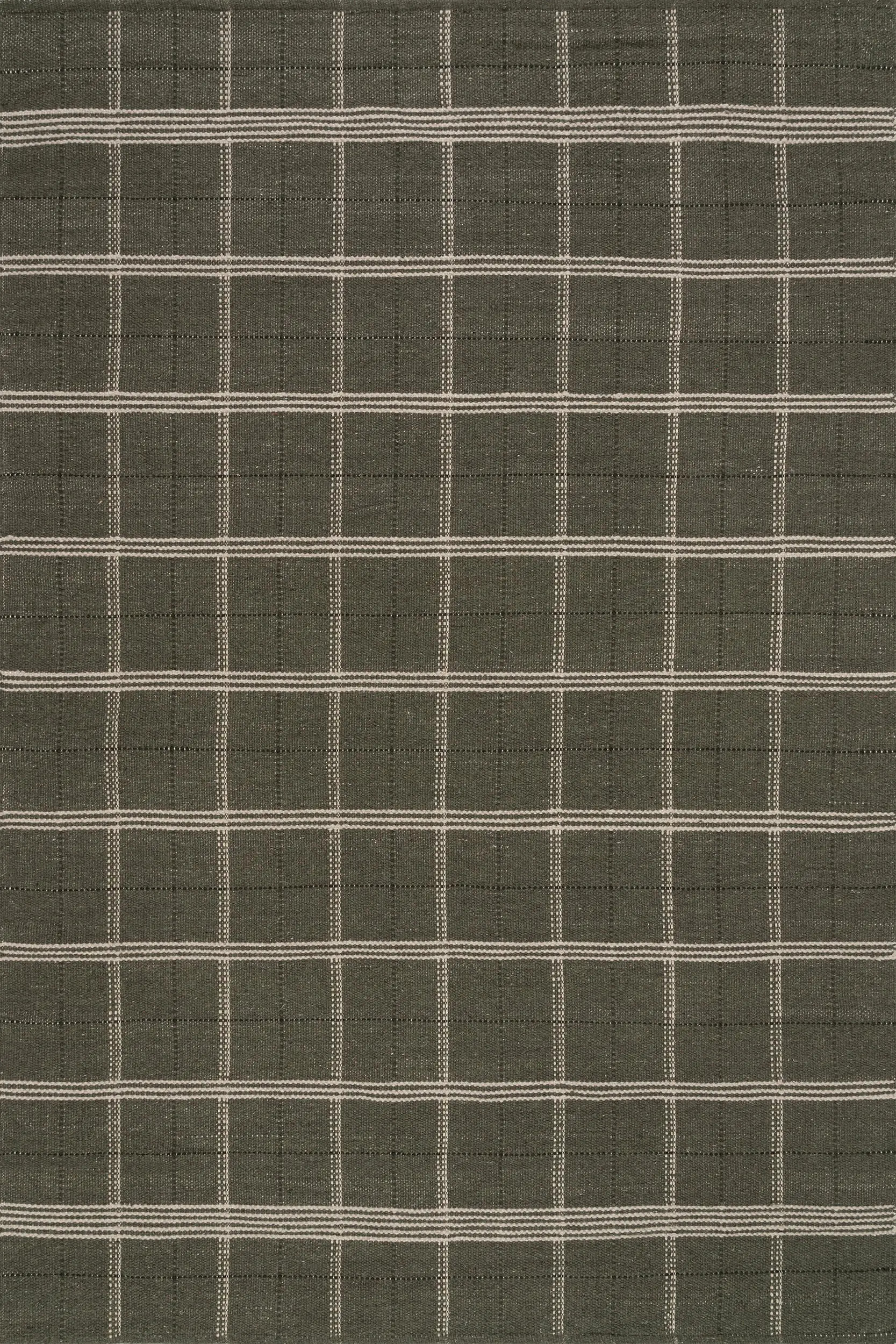 Downing Plaid Wool Rug by Nate Berkus | Green | Rugs USA