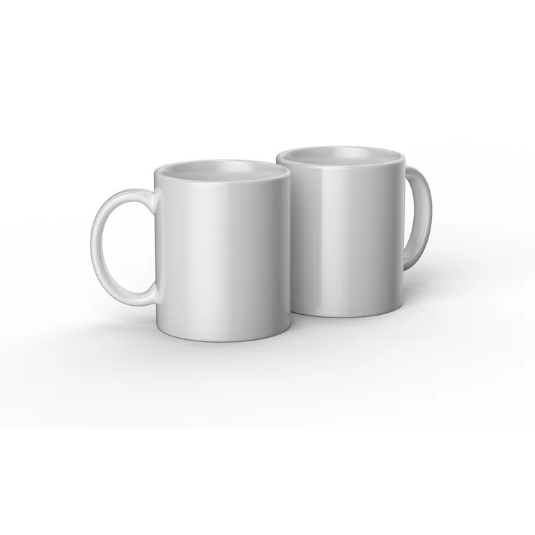 Cricut Blank Ceramic Mug, White - 12 oz/340 ml (2 ct) - Walmart.com | Walmart (US)