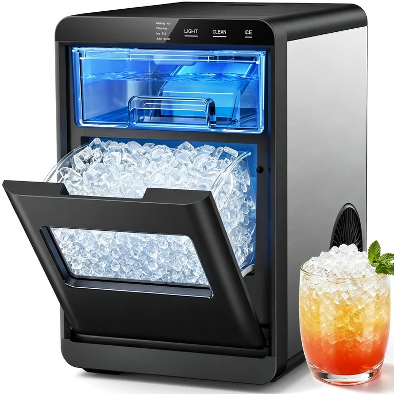 Snowyermine Nugget Ice Maker Countertop, 44 lbs per Day, Soft, Chewable Sonic-Style Pebble Ice, O... | Walmart (US)