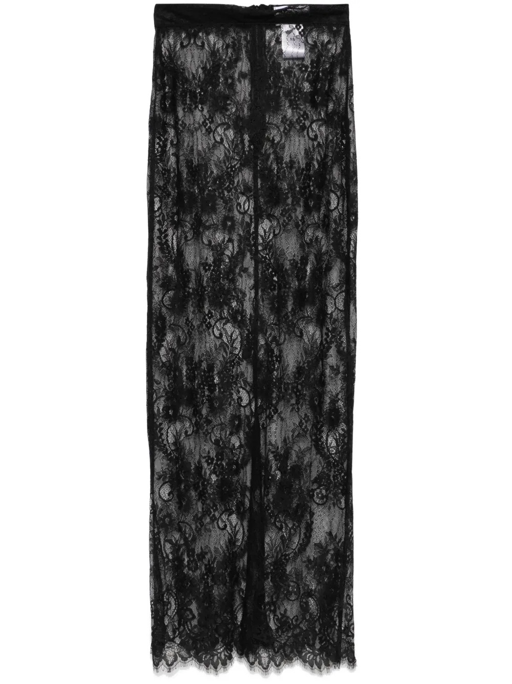 Ana Radu Lace Maxi Skirt | Black | FARFETCH | Farfetch Global