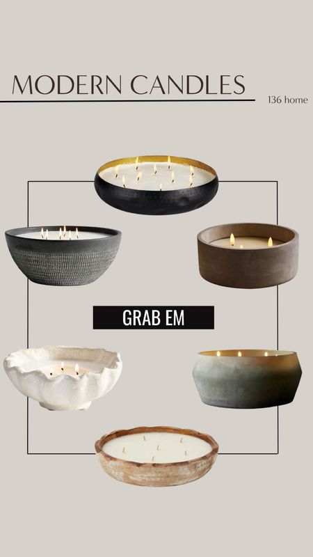 Modern Candles #modern #moderncandle #moderndecor #candle #interiordesign #interiordecor #homedecor #homedesign #homedecorfinds #moodboard 

#LTKstyletip #LTKfindsunder100 #LTKhome