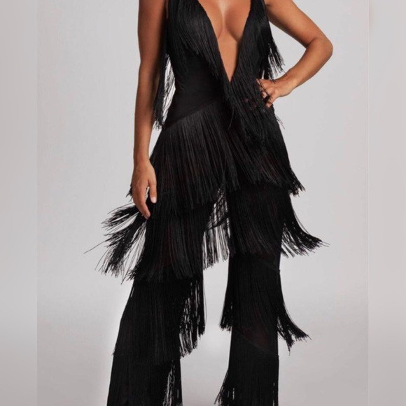 Meshki Malia Fringe Jumpsuit | Poshmark