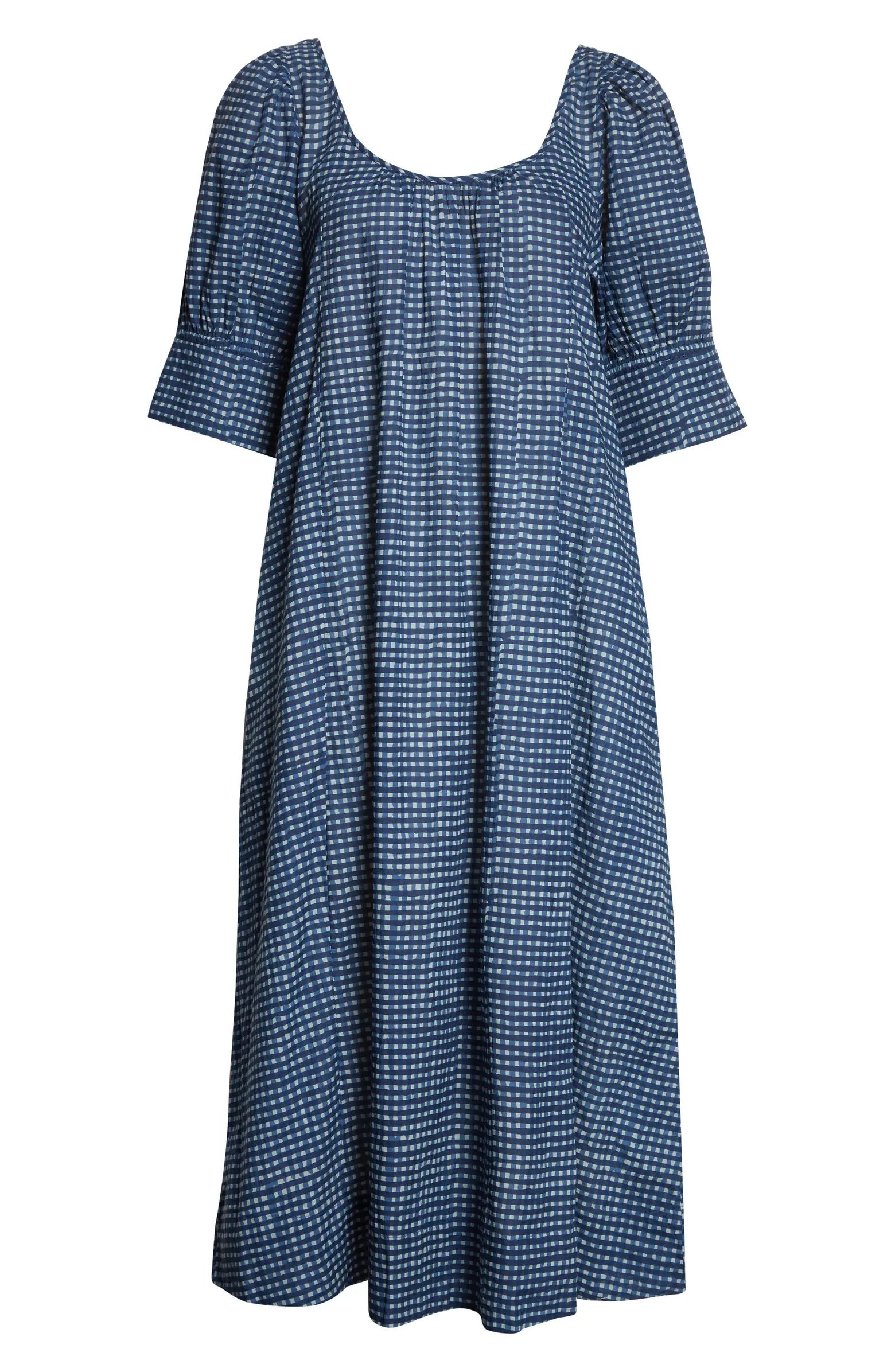 Miela Puff Sleeve Organic Cotton Maxi Dress | Nordstrom