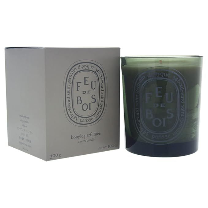 Diptyque Grey Feu de Bois Candle- Red 10.2 oz | Amazon (US)