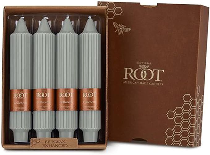 Root Candles Unscented Dinner Candles Beeswax Enhanced Grecian Collenette Boxed Candle Set, 7-Inc... | Amazon (US)
