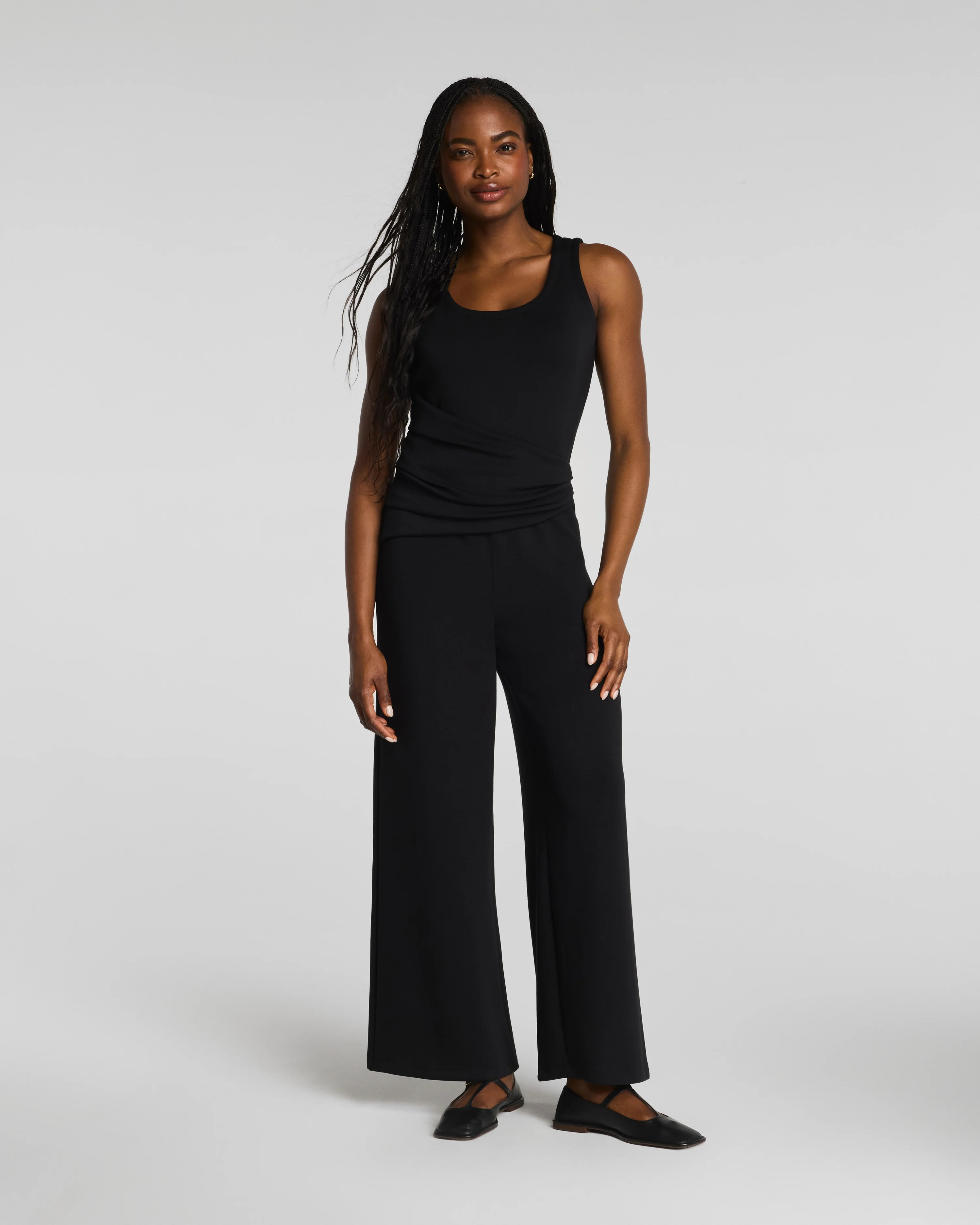 Draped Sleeveless Jumpsuit | Spanx