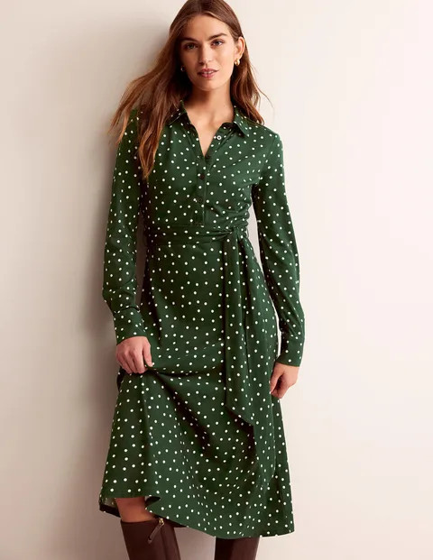 Laura Jersey Midi Shirt Dress | Boden (US)